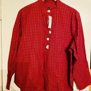 NWT J.Crew Plaid Blouse Size 18